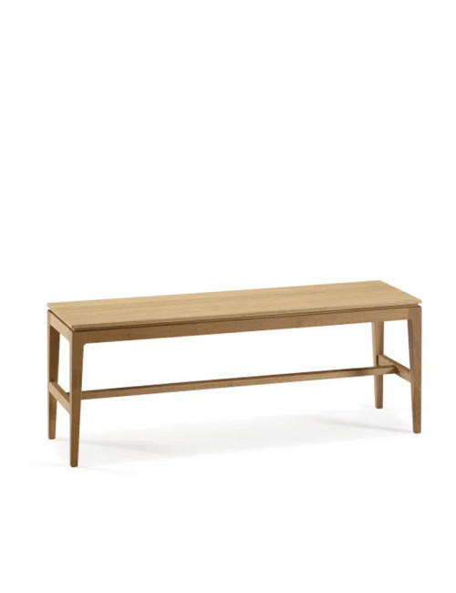 Banc Buzz Dasras bois chêne ou noyer - 10 finitions 3 tailles