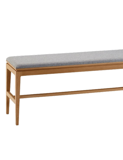 Banc Buzz Dasras bois et tissu - 19 finitions 3 tailles