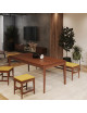 Banc Buzz Dasras bois et tissu - 19 finitions 3 tailles