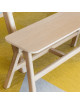 Banc Chevron Dasras bois chêne - 9 finitions 3 tailles
