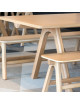 Banc Chevron Dasras bois chêne - 9 finitions 3 tailles