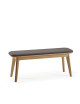 Banc Snack Dasras bois chêne et tissu - 9 finitions 3 tailles