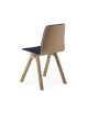 Chaise Chevron Dasras bois chêne et tissu - 9 finitions