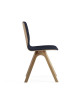 Chaise Chevron Dasras bois chêne et tissu - 9 finitions