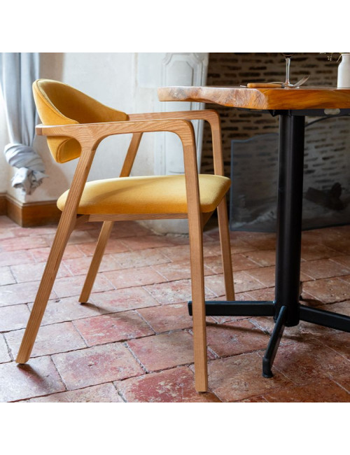 Chaise Eden Dasras bois chêne noyer ou frêne - 19 finitions
