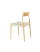 Chaise Zélie Dasras bois frêne et tissu - 9 finitions