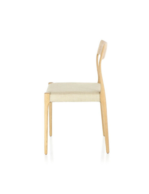 Chaise Zélie Dasras bois frêne et tissu - 9 finitions