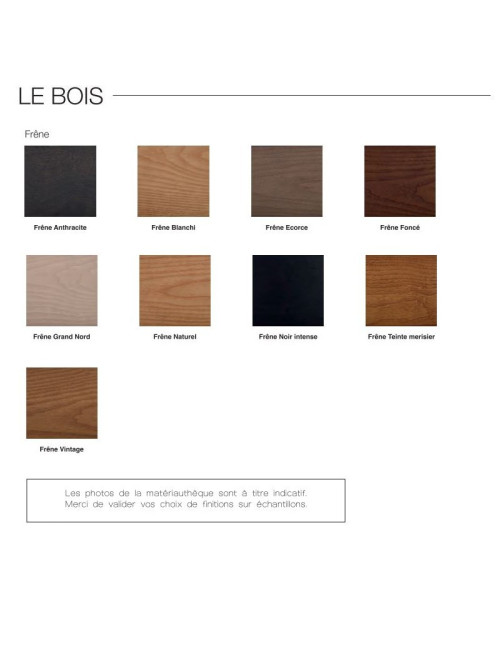 Chaise Zélie Dasras avec accoudoirs bois frêne et tissu - 9 finitions