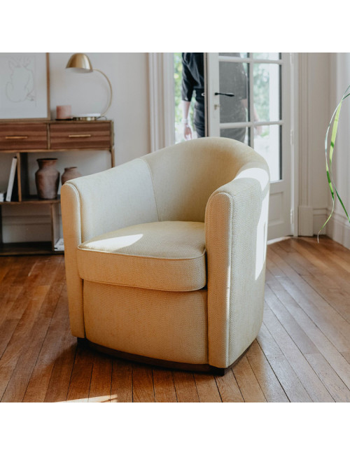 Fauteuil Fumoir Dasras bois chêne noyer ou frêne - 19 finitions
