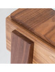 Bureau Liseré Dasras bois chêne ou noyer - 10 finitions 4 dimensions