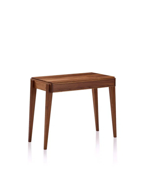 Bureau Liseré Dasras bois chêne ou noyer - 10 finitions 4 dimensions