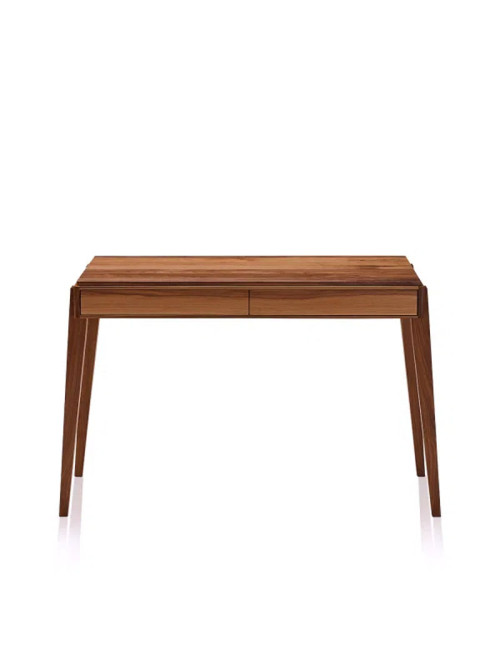 Bureau Liseré Dasras bois chêne ou noyer - 10 finitions 4 dimensions