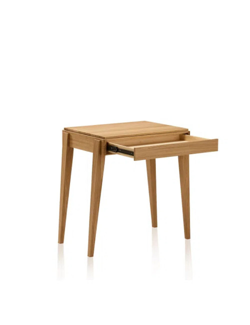 Bureau Liseré Dasras bois chêne ou noyer - 10 finitions 4 dimensions