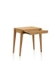 Bureau Liseré Dasras bois chêne ou noyer - 10 finitions 4 dimensions