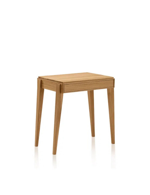 Bureau Liseré Dasras bois chêne ou noyer - 10 finitions 4 dimensions