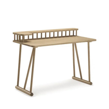 Bureau Odesk Dasras bois chêne ou noyer - 10 finitions 4 dimensions