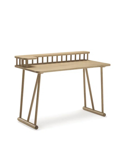 Bureau Odesk Dasras bois chêne ou noyer - 10 finitions 4 dimensions