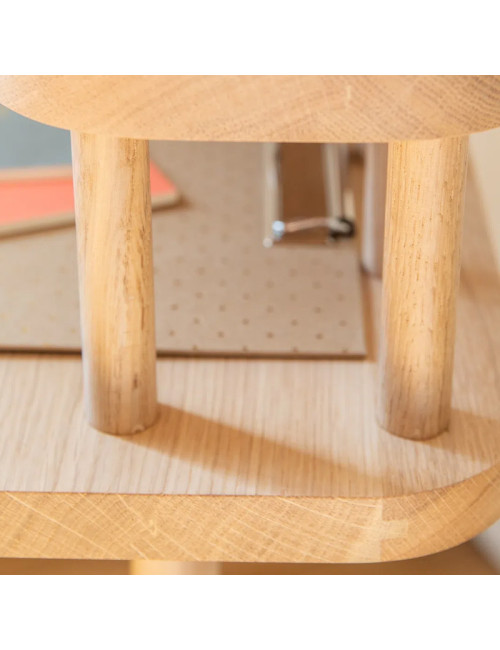 Bureau Odesk Dasras bois chêne ou noyer - 10 finitions 4 dimensions