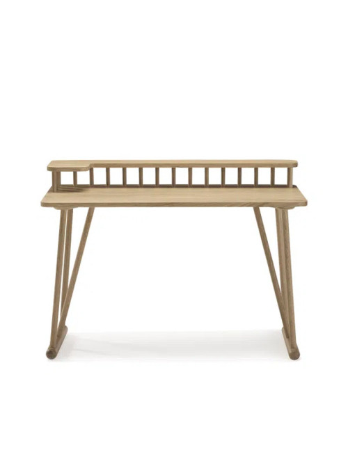 Bureau Odesk Dasras bois chêne ou noyer - 10 finitions 4 dimensions