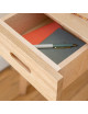 Bureau Snack Dasras bois chêne ou noyer - 10 finitions 2 dimensions