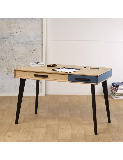 Bureau Paul Dasras bois chêne ou noyer - 10 finitions