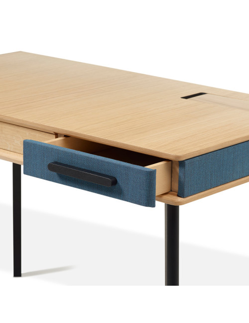 Bureau Paul Dasras bois chêne ou noyer - 10 finitions