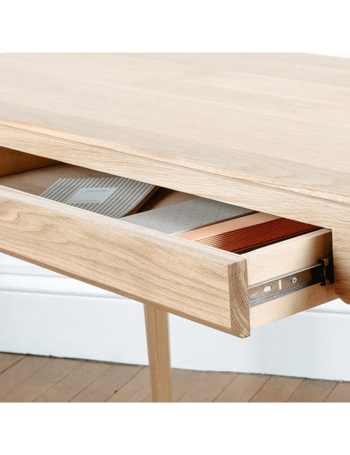 Bureau Albâtre Dasras bois chêne - 9 finitions 4 dimensions