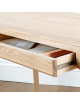 Bureau Albâtre Dasras bois chêne - 9 finitions 4 dimensions