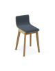 Tabouret Snack Dasras bois chêne et tissu - 9 finitions 3 hauteurs