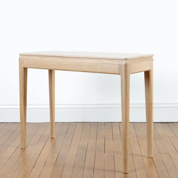 Console pliante Albâtre Dasras table bois chêne ou noyer - 10 finitions 2 tailles