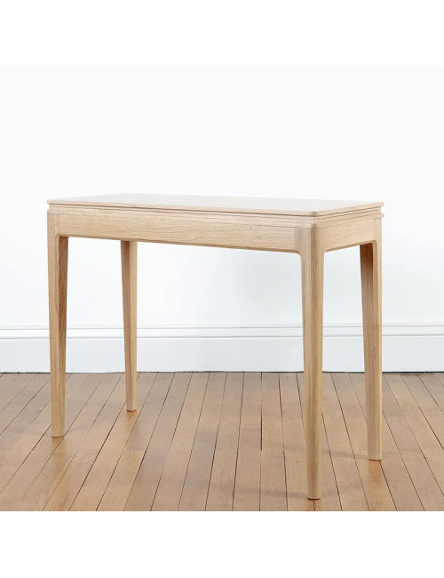 Console pliante Albâtre Dasras table bois chêne ou noyer - 10 finitions 2 tailles