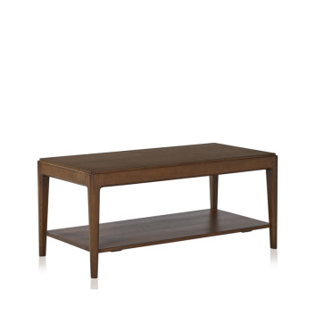 Table basse Albâtre Dasras bois chêne ou noyer - 10 finitions 2 tailles 2 modèles