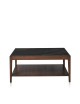 Table basse Albâtre Dasras céramique bois chêne ou noyer - 10 finitions 2 tailles 2 modèles