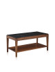 Table basse Albâtre Dasras céramique bois chêne ou noyer - 10 finitions 2 tailles 2 modèles
