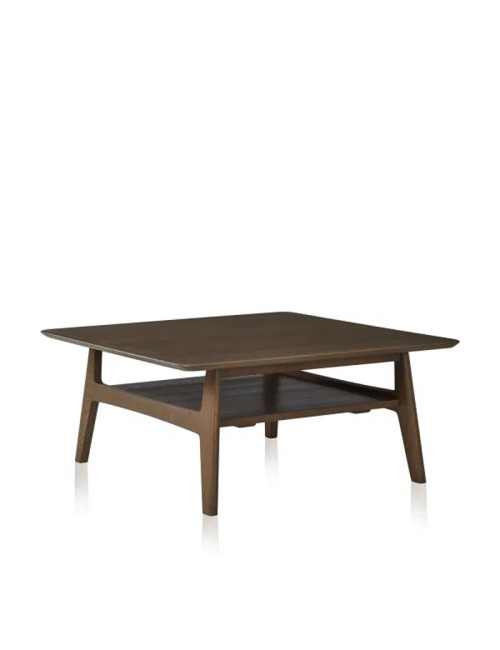 Table basse H Dasras bois chêne ou noyer - 10 finitions 4 tailles