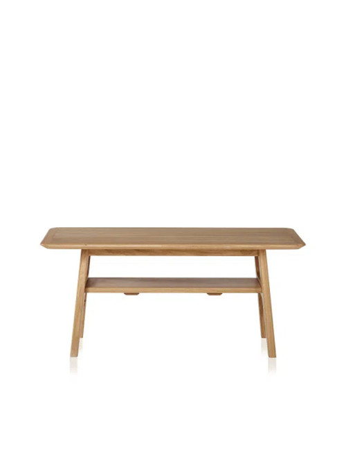 Table basse H Dasras bois chêne ou noyer - 10 finitions 4 tailles