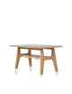 Table basse H Dasras céramique bois chêne ou noyer - 10 finitions 4 tailles
