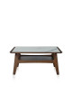 Table basse H Dasras céramique bois chêne ou noyer - 10 finitions 4 tailles