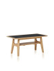 Table basse H Dasras céramique bois chêne ou noyer - 10 finitions 4 tailles