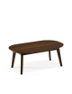 Table basse rectangulaire Snack Dasras bois chêne ou noyer - 10 finitions 2 tailles