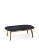 Table basse rectangulaire Snack Dasras céramique bois chêne ou noyer - 10 finitions 2 tailles