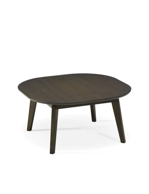 Table basse carrée Snack Dasras bois chêne ou noyer - 10 finitions 3 tailles