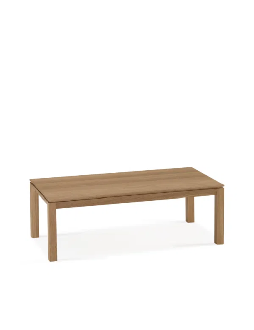 Table basse rectangulaire Clarté Dasras bois chêne ou noyer - 10 finitions 2 tailles 2 modèles