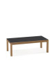 Table basse rectangulaire Clarté Dasras céramique bois chêne ou noyer - 10 finitions 2 tailles 2 modèles