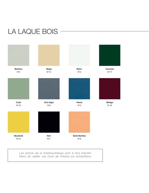 Console fixe Liseré Dasras bois chêne ou noyer - 10 finitions 2 tailles