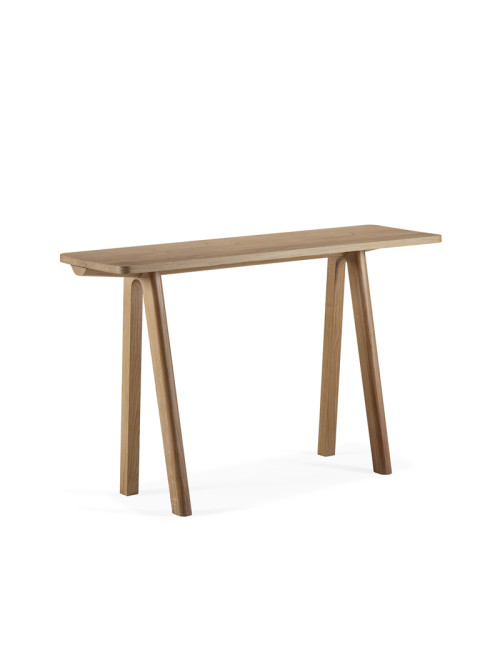 Console fixe Chevron Dasras bois chêne ou noyer - 10 finitions 3 tailles