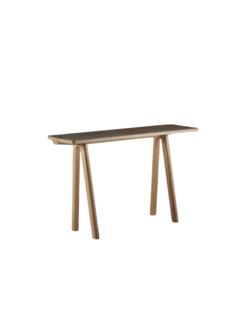 Console fixe Chevron Dasras céramique bois chêne ou noyer - 10 finitions 3 tailles