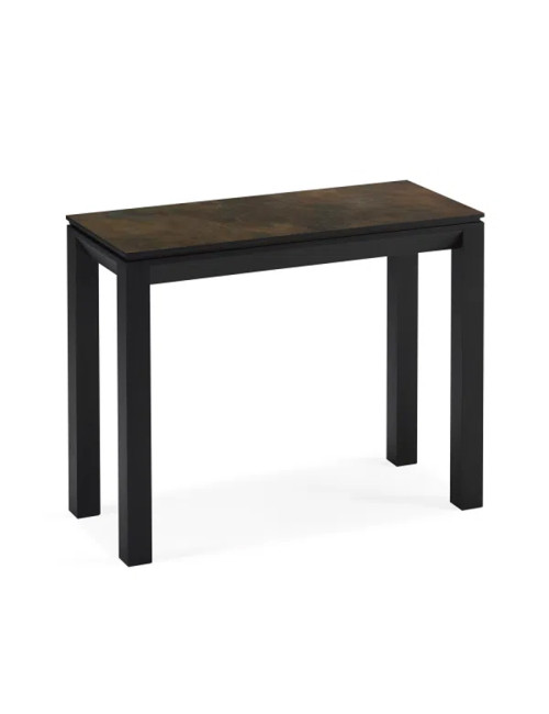 Console fixe Clarté Dasras céramique bois chêne ou noyer - 10 finitions 4 tailles