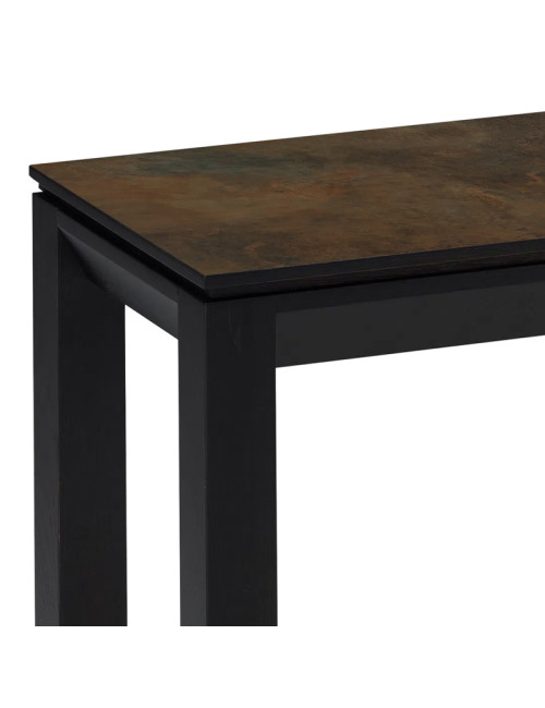 Console fixe Clarté Dasras céramique bois chêne ou noyer - 10 finitions 4 tailles