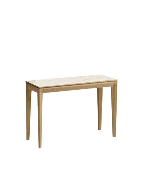 Console extensible Buzz Dasras céramique bois chêne ou noyer - 10 finitions 4 tailles